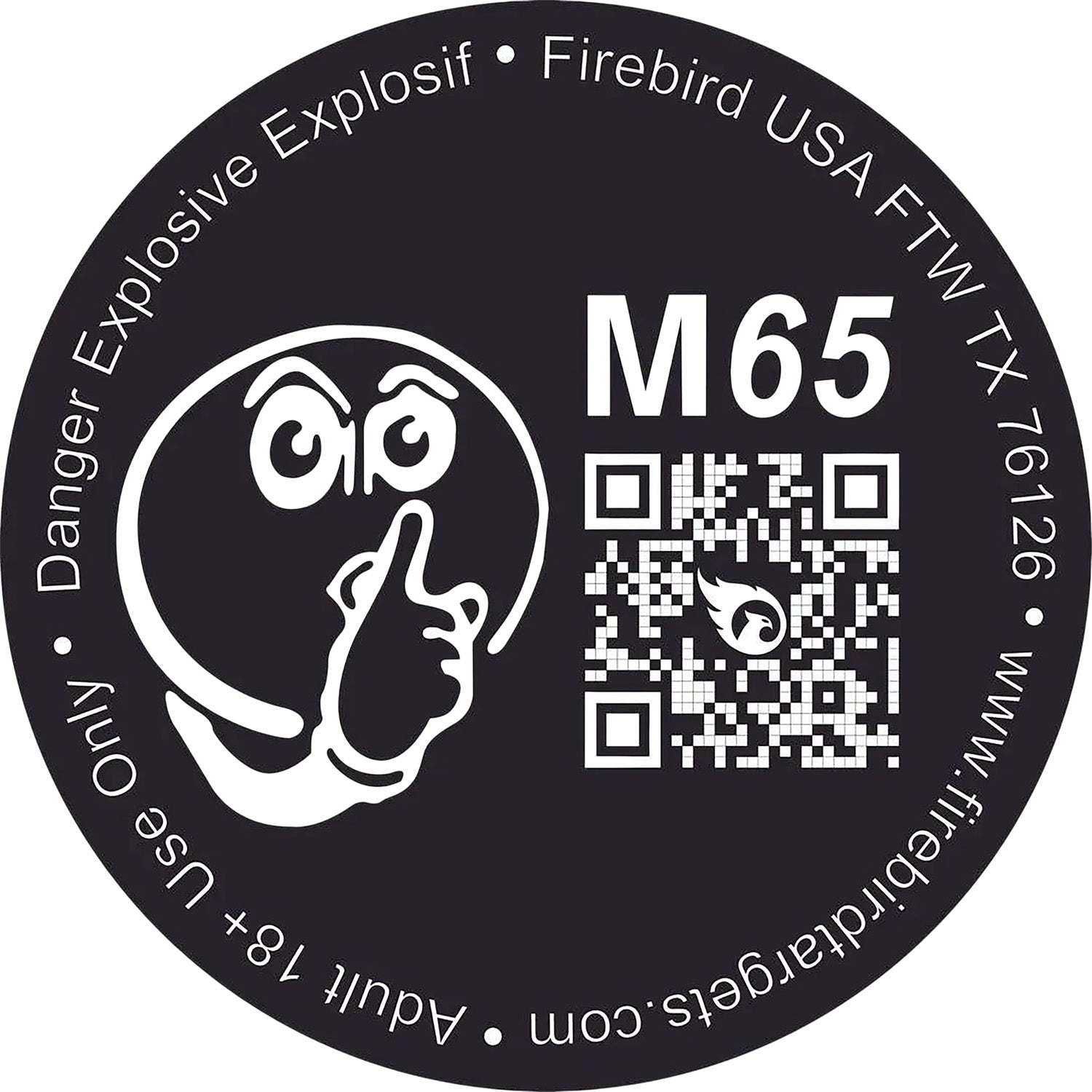 Firebird USA M65 Moderated 65mm Biodegradable Low-Noise Reactive Target 10-Pack