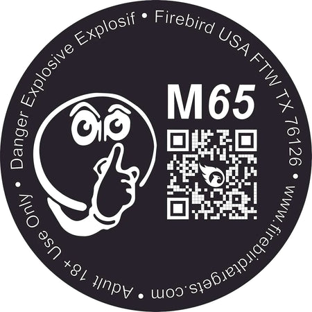 Firebird USA M65 Moderated 65mm Biodegradable Low-Noise Reactive Target 10-Pack