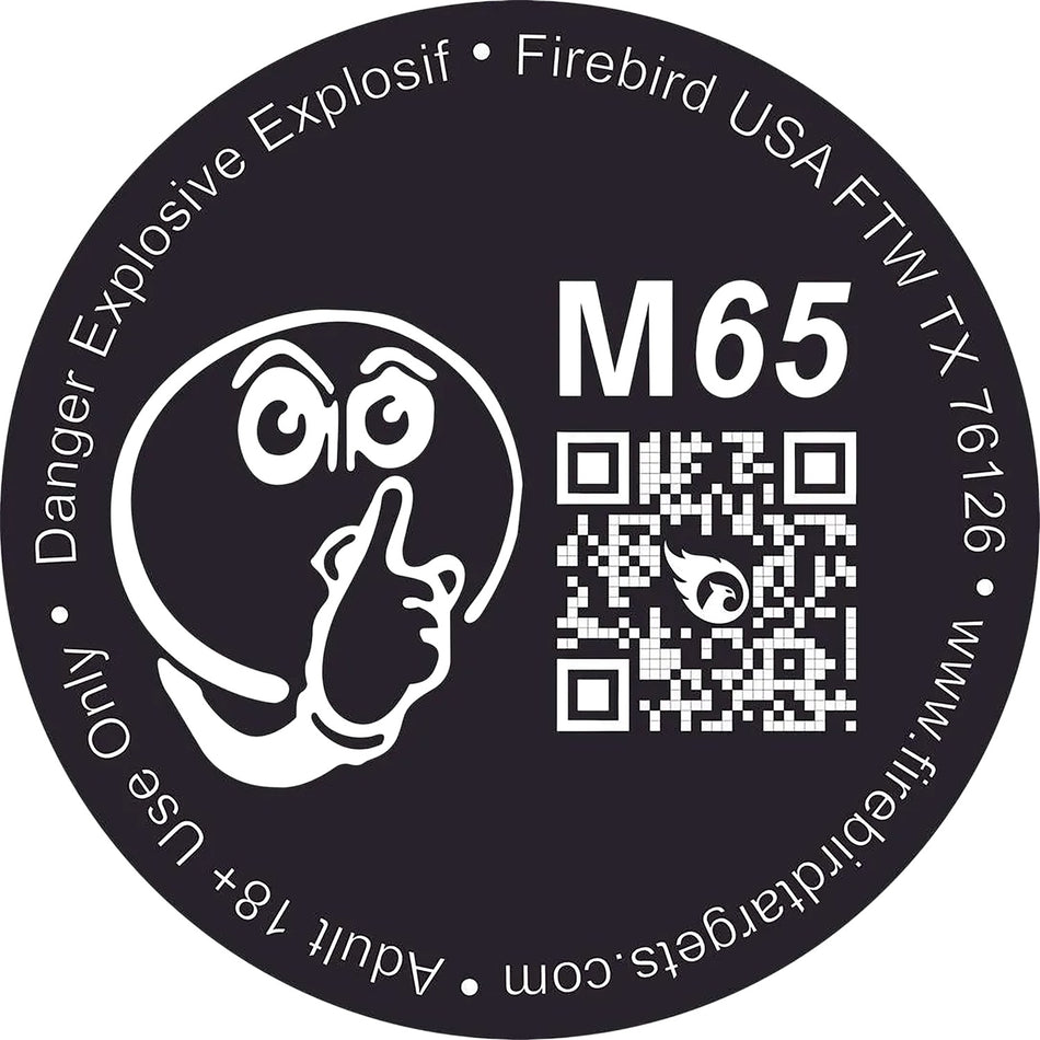 Firebird USA M65 Moderated 65mm Biodegradable Low-Noise Reactive Target 10-Pack