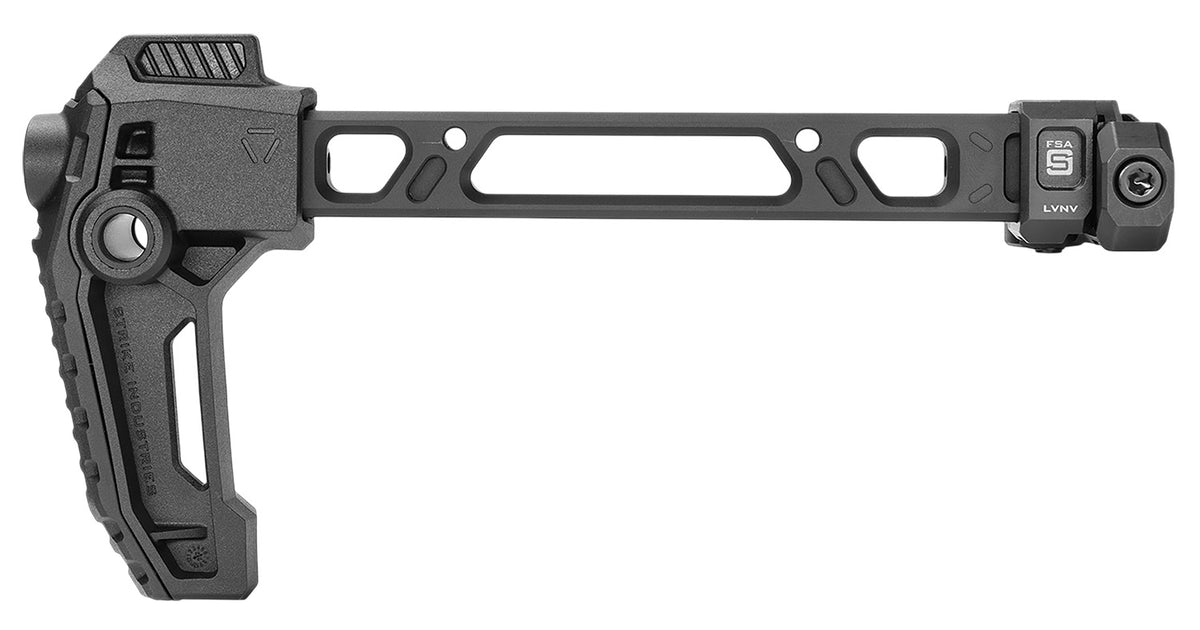 Strike Industries Single Folder FSA Stock Black Steel Picatinny Rail Mount