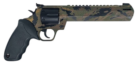 Taurus 2-357081RH-DTSC Raging Hunter Large 357 Mag/38 Special +P 7 Shot 8.37" Camo Picatinny Rail/Ported Barrel, Matte Black Cylinder, Camo Alloy Steel Frame, Transfer Bar Safety, Exposed Hammer