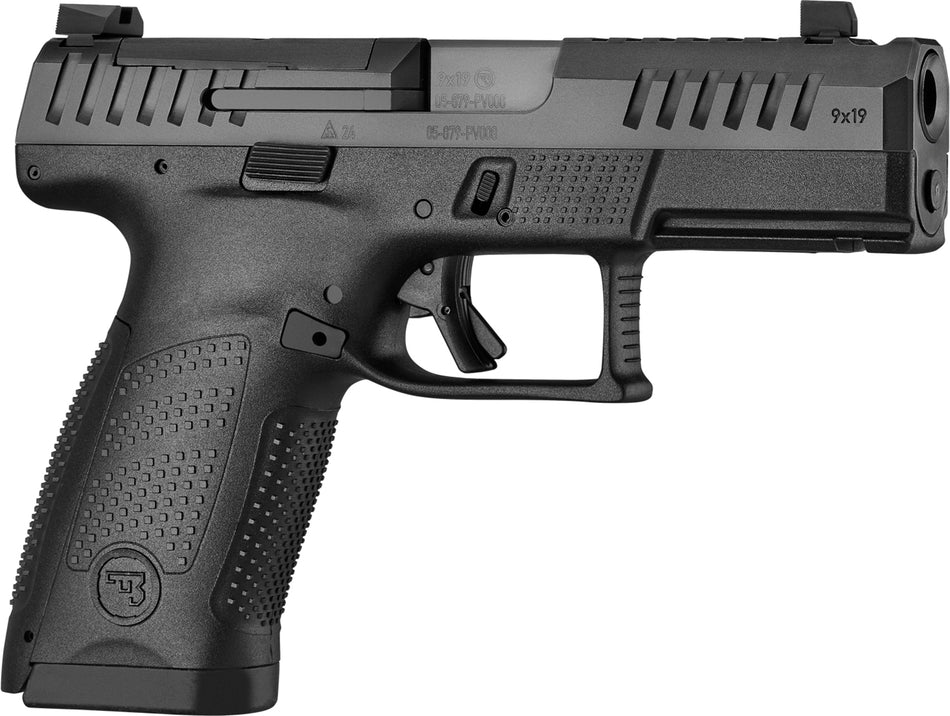 CZ-USA 91578 P-10 C 9mm Luger 15+1 4" Ported Barrel, Optic Ready/Serrated Slide