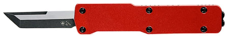 Templar Knife Premium LW Micro 1.85" OTF Tanto D2 Steel Blade with 3.50" Red Anodized Aluminum Handle, CA Legal