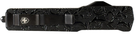 Templar Knife Premium Lightweight Maiden Gloss OTF Dagger Powder Coated D2 Steel Blade Black Gloss Aluminum Handle
