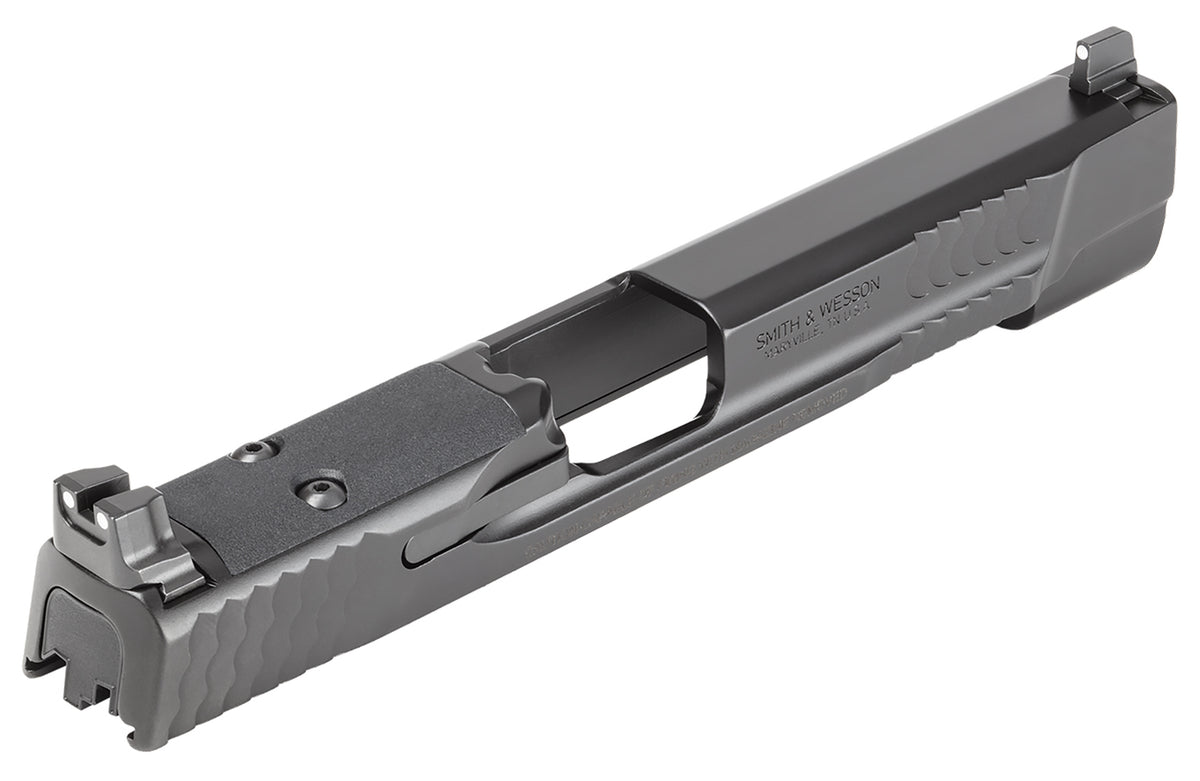 S&W 14568 M&P9 M2.0 Serrated Black Optic-Cut Slide Assembly for 5" Barrel Pistols