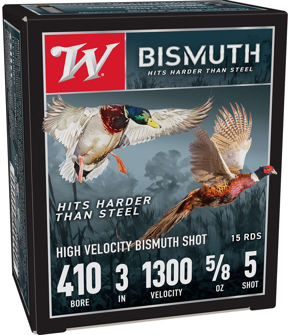 Winchester BISMUTH Shotgun Ammo .410 Bore 2.75 in 9/16 oz #5