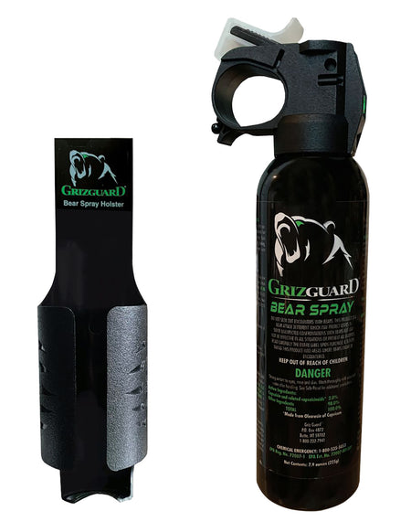 PSP Bear Deterrent Spray 7.90 oz 30 ft Range Black Holster Included