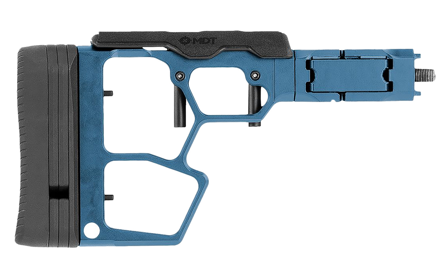 MDT Skeleton Stock XTN SRS XF Premium Tungsten Blue Chassis Component