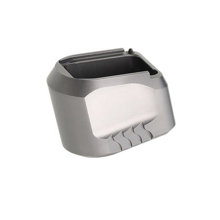 Tyrant Designs CNC M&P Full-Size 5-Round Magazine Extension Grey Aluminum TDMPMAGEXFSGREY