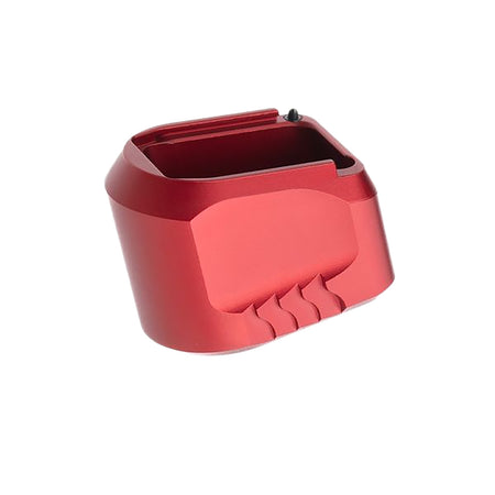 Tyrant Designs CNC M&P Full-Size 5-Round Magazine Extension Red Aluminum TDMPMAGEXFSRED