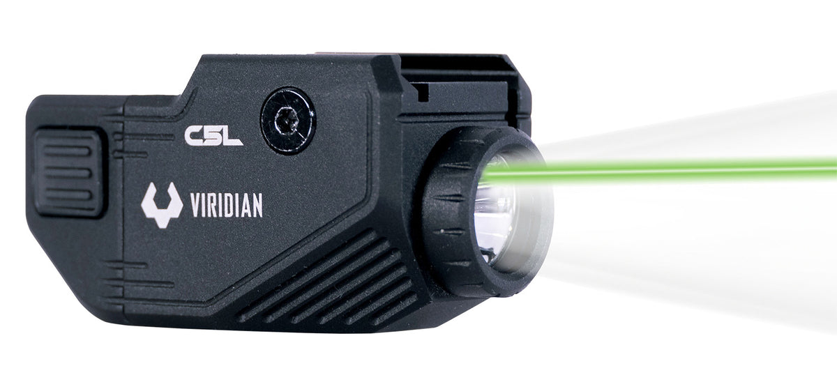 Viridian C5L Custom C Series Black Aluminum 550 Lumens Green Laser Rail Mount for Ruger RXM