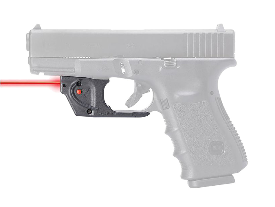 Glock 17/19/34/45/47 Red Laser Sight Viridian E-Series 9120092 Black Polymer Mount
