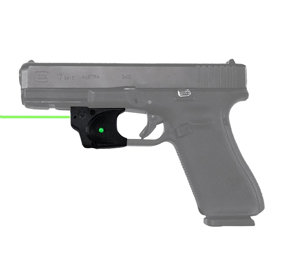 Glock 17/19/34/45/47 Green Laser Sight Viridian E-Series 9120091 Black Polymer Mount