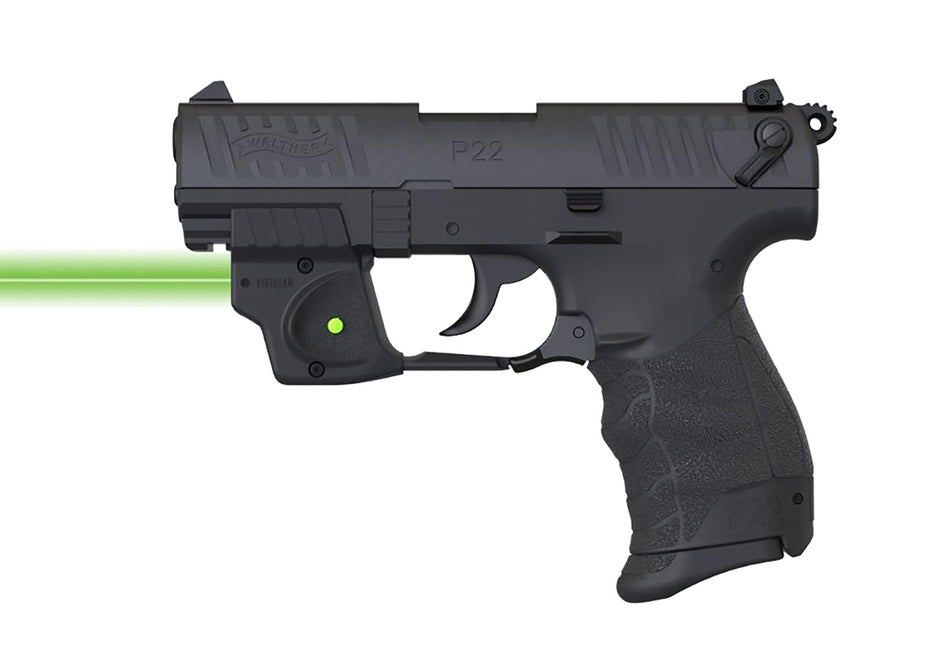 Walther P22 Green Laser Sight Viridian E-Series 9120097 Black Polymer Mount