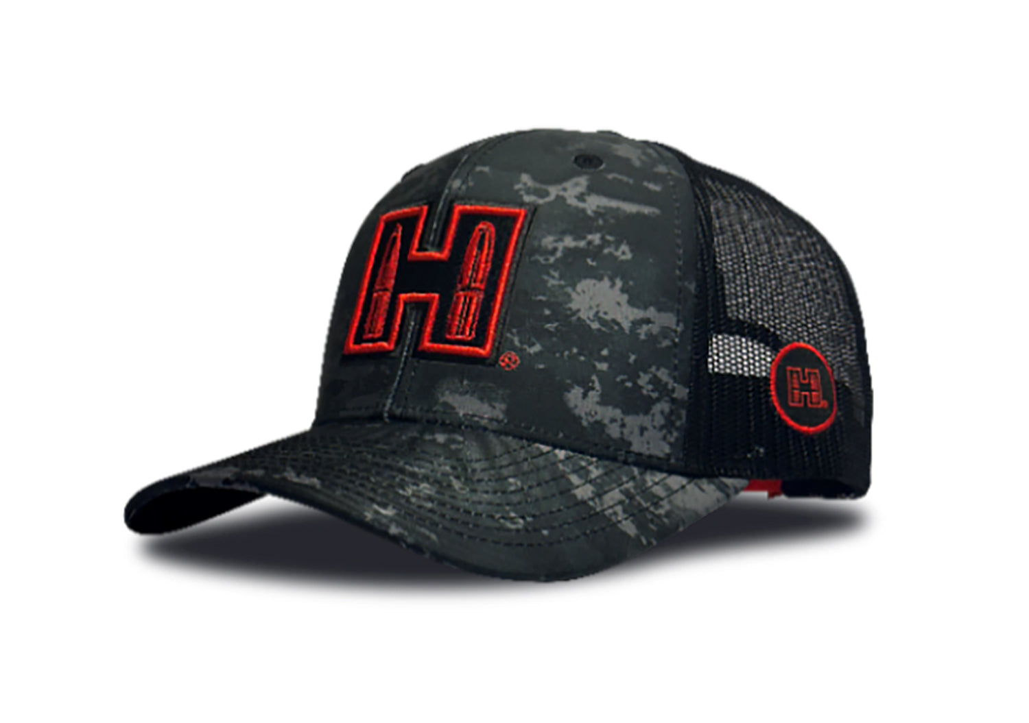 Hornady 32630 Camo Trucker Cap Velcro Closure Hornady Patch