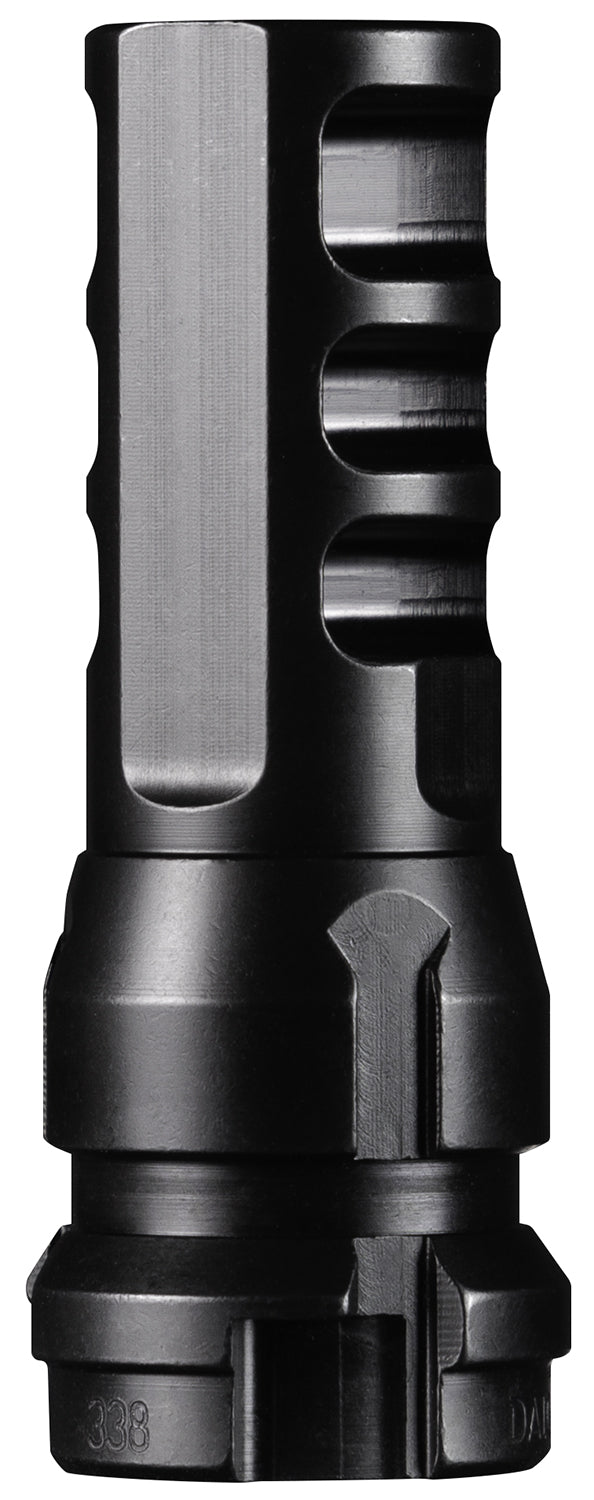 Dead Air DA104 KeyMo Muzzle Brake 338 Caliber 4140 HT Alloy Steel Black Nitride M18X1