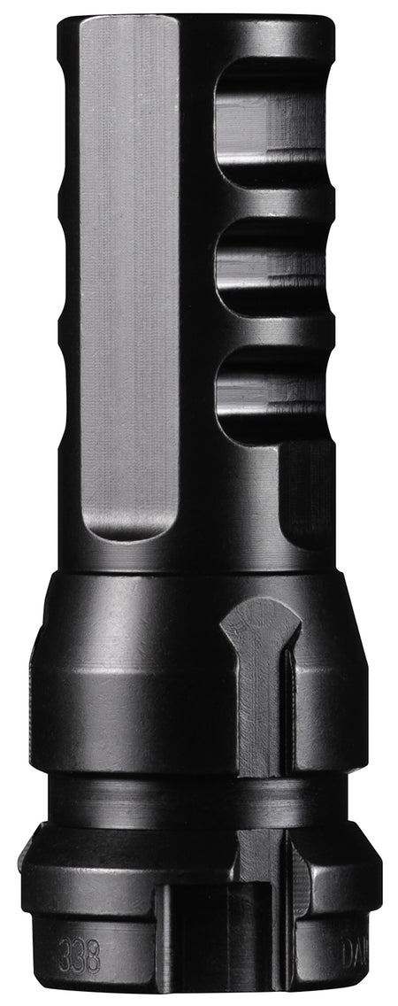 Dead Air DA104 KeyMo Muzzle Brake 338 Caliber 4140 HT Alloy Steel Black Nitride M18X1