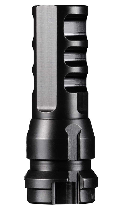 Dead Air DA106 KeyMo Muzzle Brake 338 Caliber 4140 HT Alloy Steel Black Nitride M18X1.5