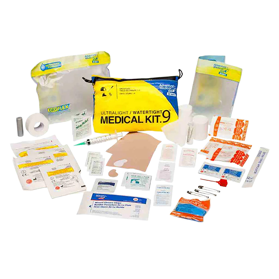 Adventure Medical Kits 1250390 Watertight .9 First Aid Kit for Backpacking and Outdoor Activities