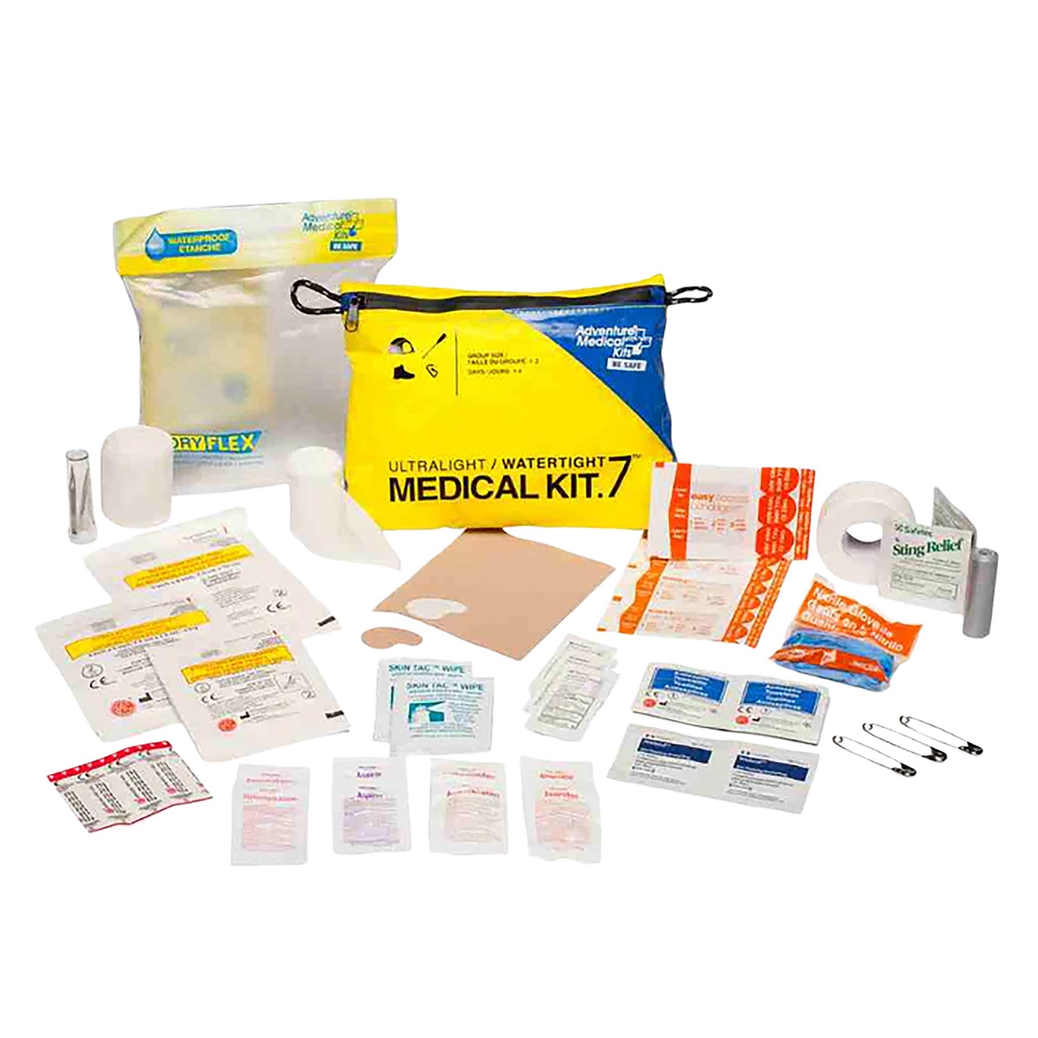 Adventure Medical Kits 1250391 Watertight .7 First Aid Kit for Hikers and Multi-Sport Use