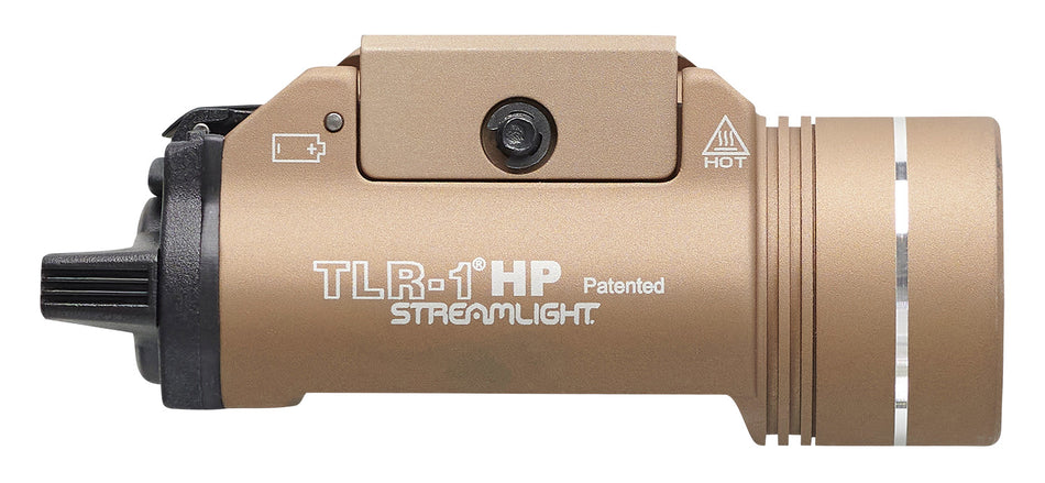 Streamlight TLR-1 HP FDE Aluminum High-Candela Weapon Light 1000 Lumens Rail Mount