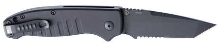 Hogue Ballista-I Model 64120 3.5" Tanto Serrated Auto Folding Knife Black