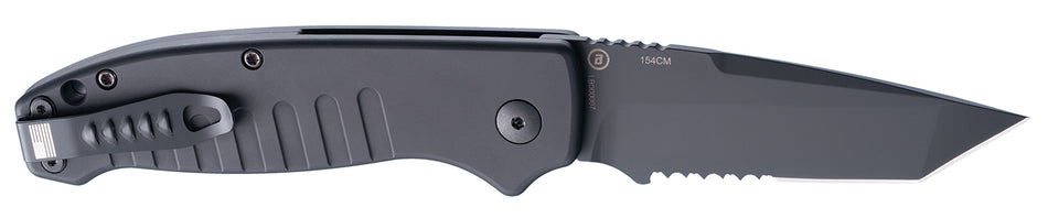 Hogue Ballista-I Model 64120 3.5" Tanto Serrated Auto Folding Knife Black