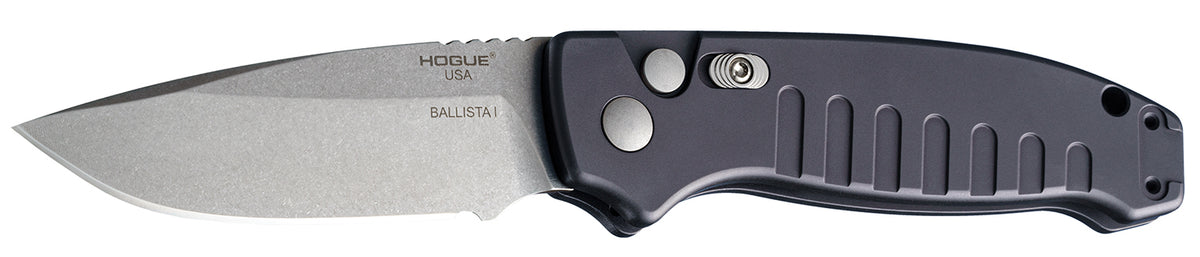 Hogue Ballista-I Model 64136 3.5" Drop Point Automatic Folding Knife Black