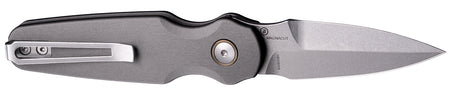 Hogue Ballista-II Model 64233 2.6" Bayonet Auto Folding Knife Gray Aluminum Handle