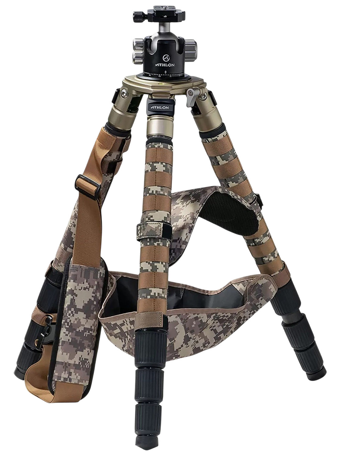 Athlon Midas CF32 Carbon Fiber Tripod 706007 with Friction Fluid Ball Head Bowl Mount and Case