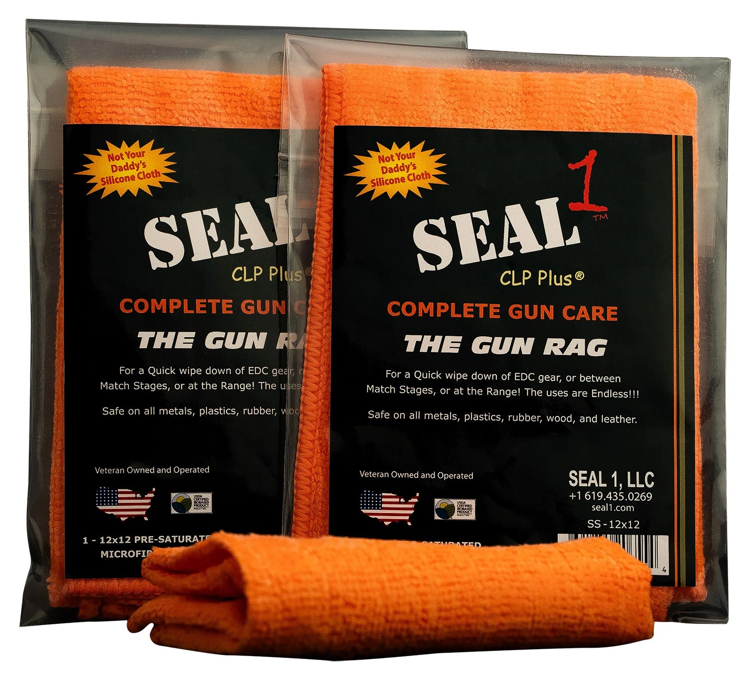 Seal 1 SS-12X12 Microfiber Gun Rag Cleaning Cloth