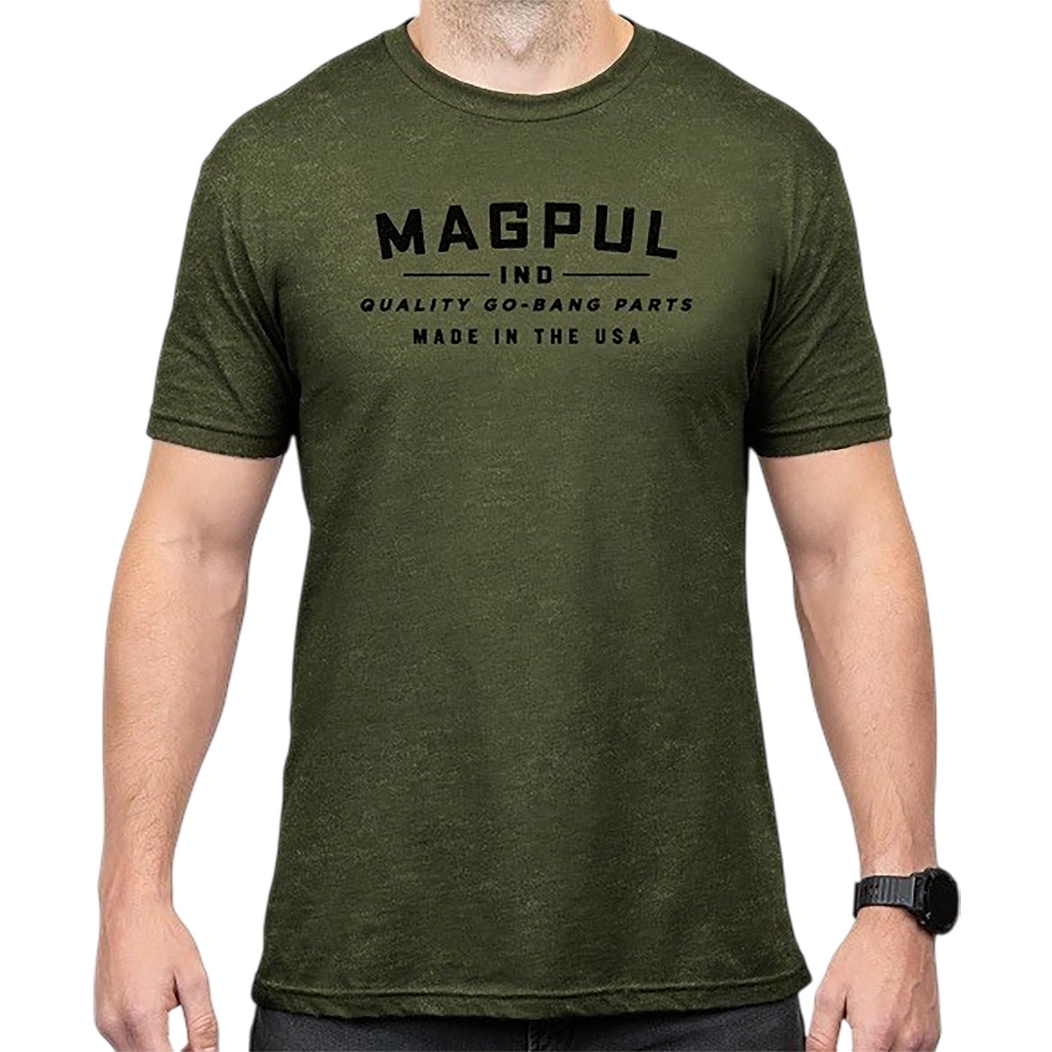 Magpul MAG1112-317 Go Bang Parts Olive Drab Heather Tee LG