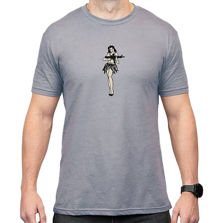 Magpul MAG1117-041 Hula Girl Grey Short Sleeve Tee Medium