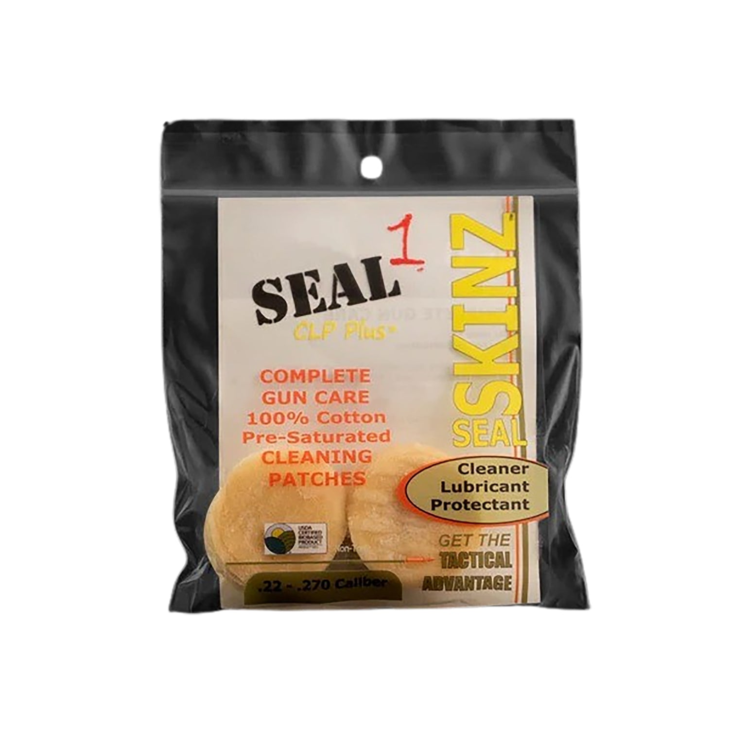 Seal 1 SS-10 SKINZ Cleaning Cloths Patches 270-30 Cal 1.75" Cotton