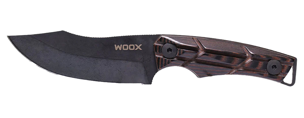 Woox BU.KNF061.01 Bad Boy 3.75-Inch D2 Steel Blade American Walnut Micarta X-Grip Handle 7.37" OAL