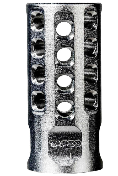 Tapco TAP22010 Muzzle Brake Silver Aluminum 22LR 1/2x28 2 Inch OAL