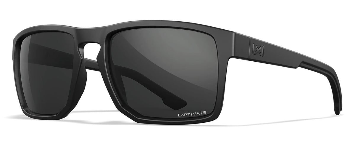 Wiley X Founder Sunglasses AC6FND02 Gray Lens Polycarbonate Matte Black Frame