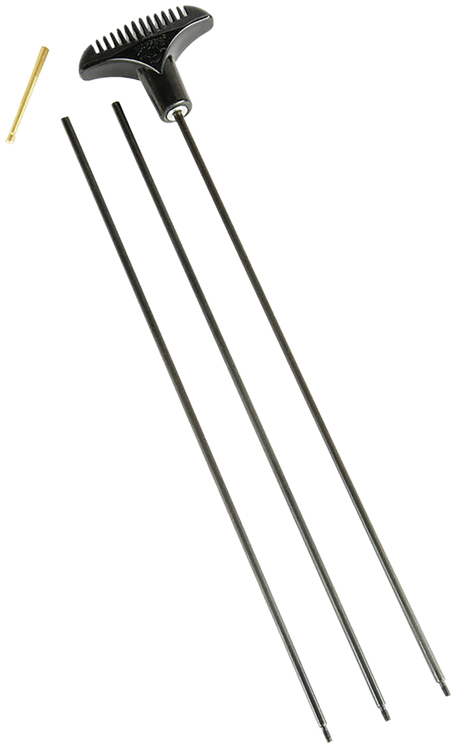 Hoppe's 3PA22 Aluminum 22 Cal Rifle Cleaning Rod 34.5" with Swivel Handle & Nylon Tips