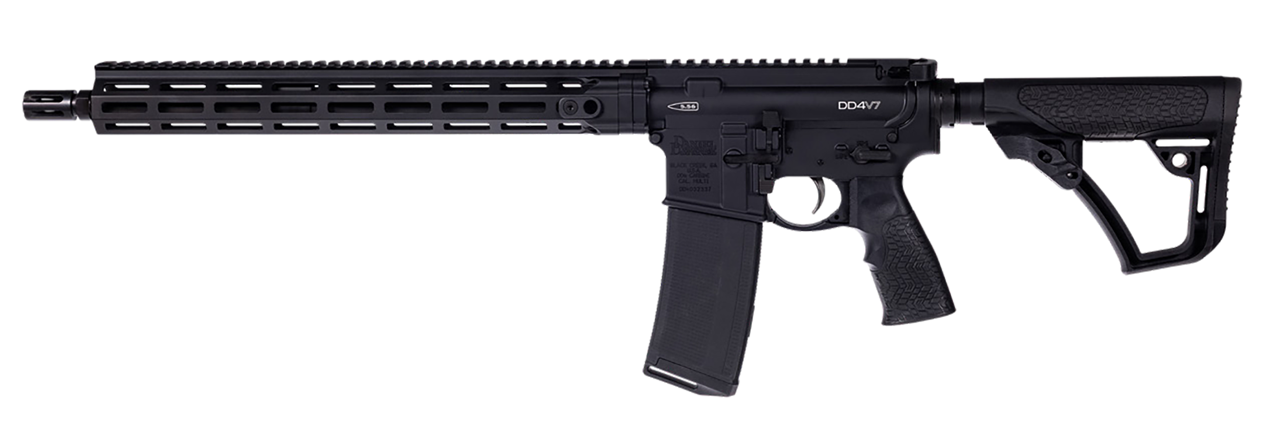 Daniel Defense 0220112138047 DD4 RIII V7 5.56 NATO 30+1 16" M-LOK Black