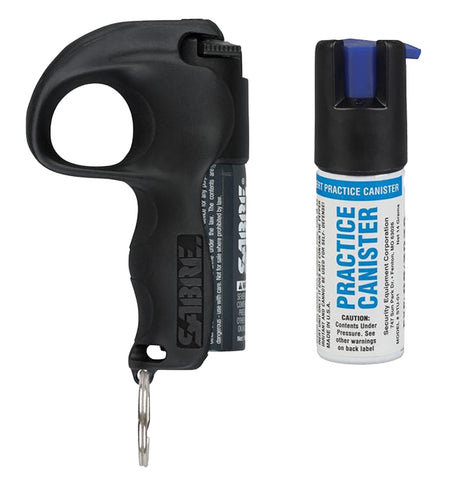 Sabre Quick Grip Pepper Spray 0.54 oz Black Canister 12ft Reach
