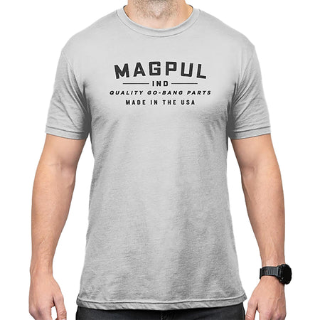 Magpul MAG1112-041 Go Bang Parts Stone Gray Heather Short Sleeve Tee 3XL
