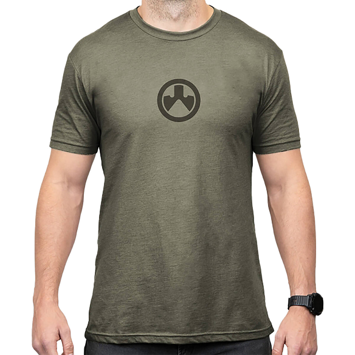 Magpul Icon Logo Cotton/Polyester Tee Olive Drab Heather XL