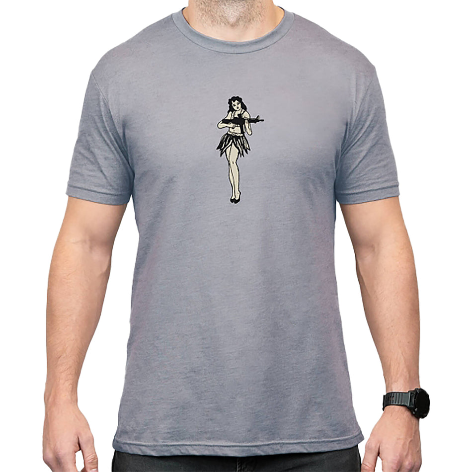 Magpul Hula Girl Cotton/Polyester CVC Tee Stone Gray Heather 2XL