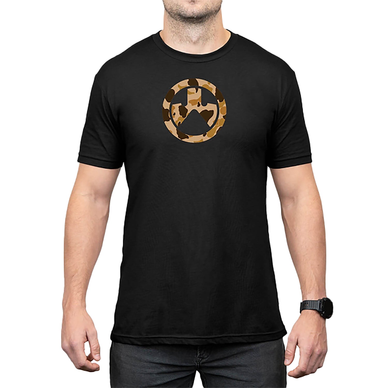 Magpul Raider Camo Icon Black Cotton/Polyester Short Sleeve Top Medium