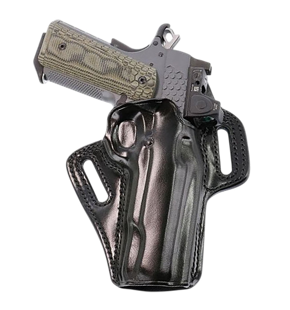 Galco APO212RB Strongside Crossdraw OWB Belt Holster Black Steerhide Kimber 1911 5" Right Hand