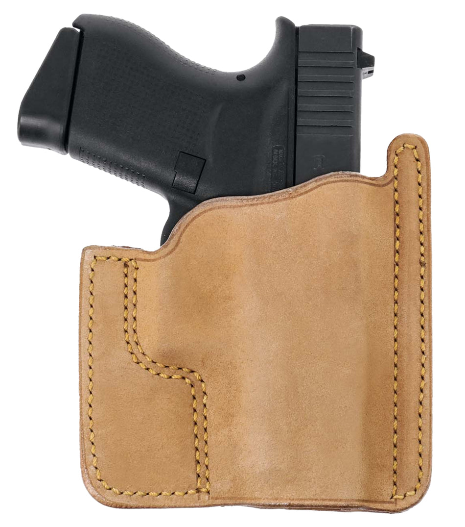 Galco PH800 Concealed Carry Front Pocket Horsehide Holster Natural Glock 43 Ambidextrous
