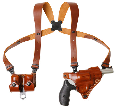 Galco MCII104 Miami Classic II Shoulder Carry System Tan Steerhide Sig Sauer P365 X Macro Right Hand