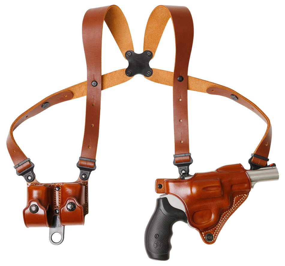 Galco MCII104 Miami Classic II Shoulder Carry System Tan Steerhide Sig Sauer P365 X Macro Right Hand