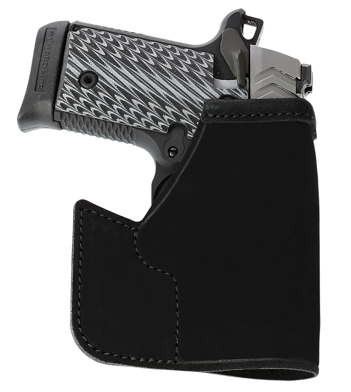 Galco PRO600B Pocket Protector Ambidextrous Pocket Holster Black Horsehide Glock 42