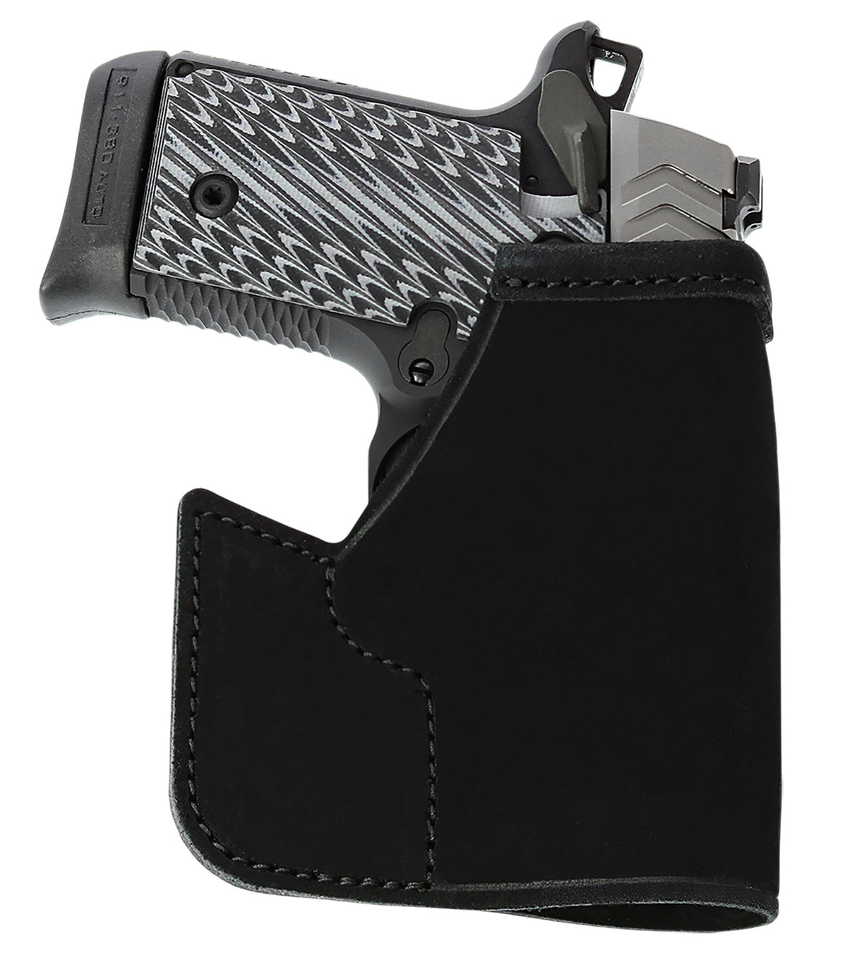 Galco PRO648B Pocket Protector Ambidextrous Pocket Holster Black Steerhide S&W Bodyguard 2.0